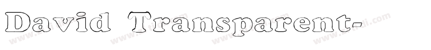 David Transparent字体转换